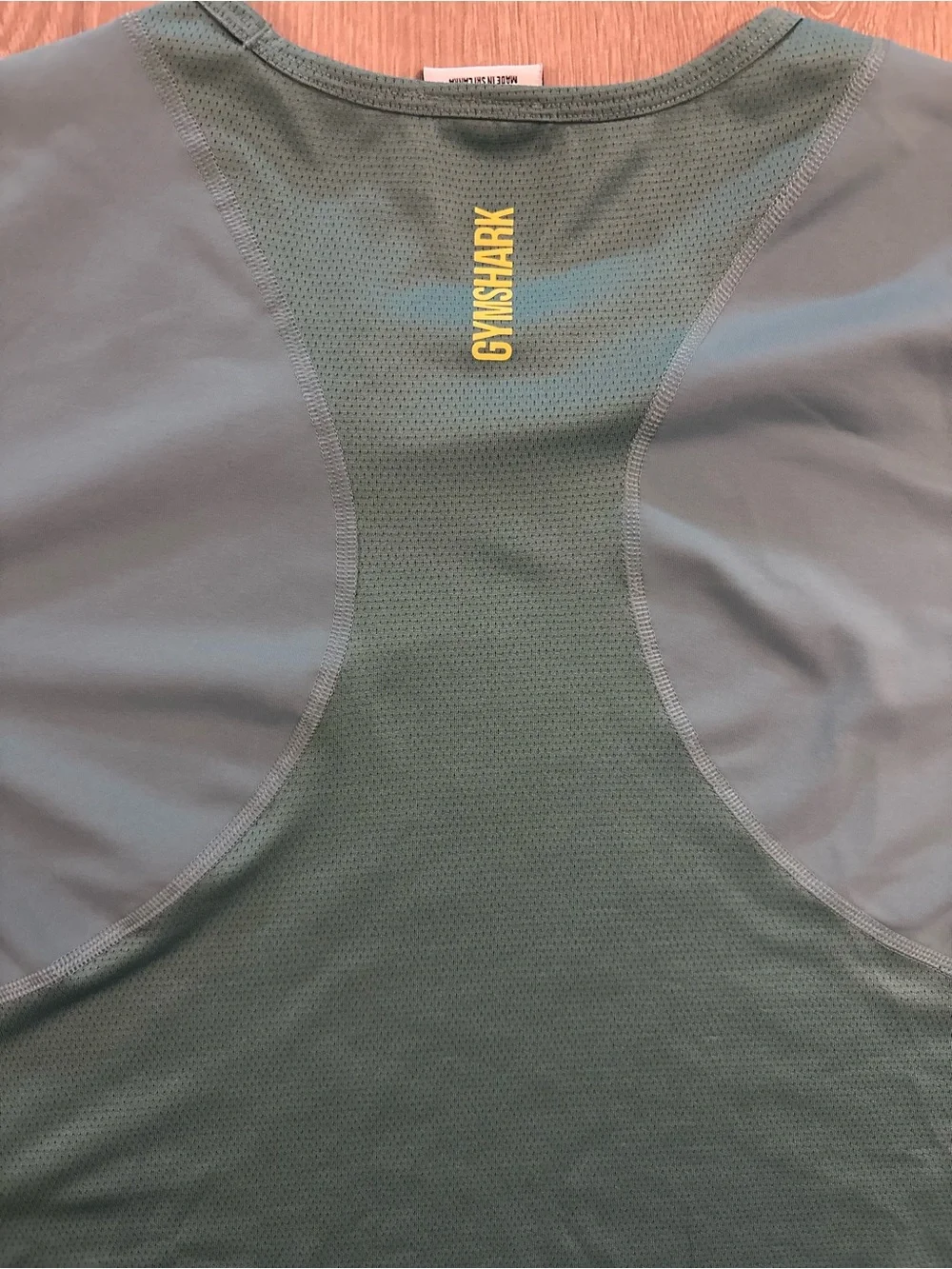 Gymshark Teal Short Sleeve Crop Top with Neon Logo